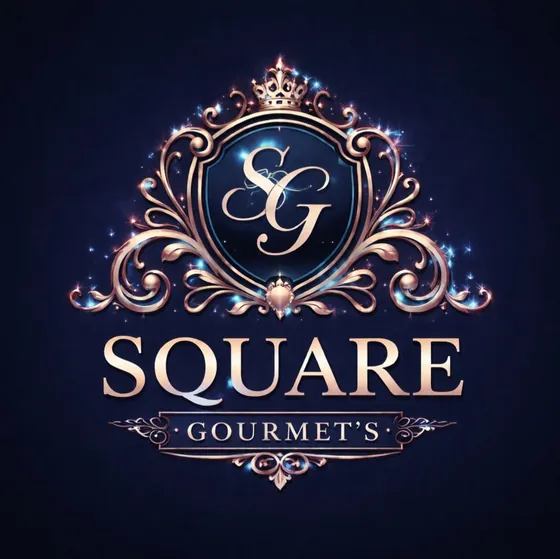 Le blason de Square Gourmet's, le monogramme SG couronné